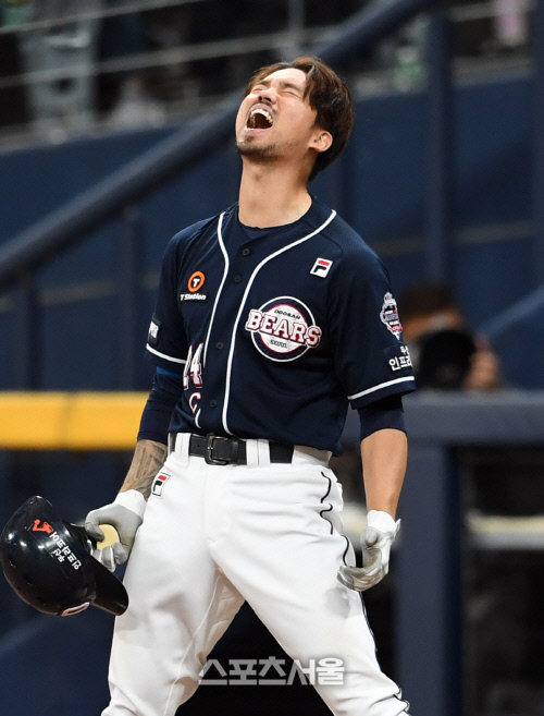 정규시즌 악몽 Bye…오재원의 포효! '빅매치 승부사' 다웠다[SS KS NOW]