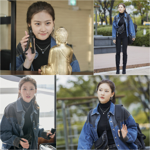 '레버리지:사기조작단' 김새론, 걸크러시 스타일 시선강탈 "미모 폭발"