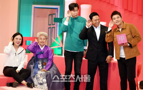 [포토] 김숙-심영순-최현석-양치승-전현무 '당나귀 귀 포즈'