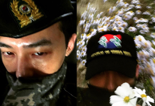 '전역' 지드래곤, 군 복무 시절 사진 공개...늠름한 자태