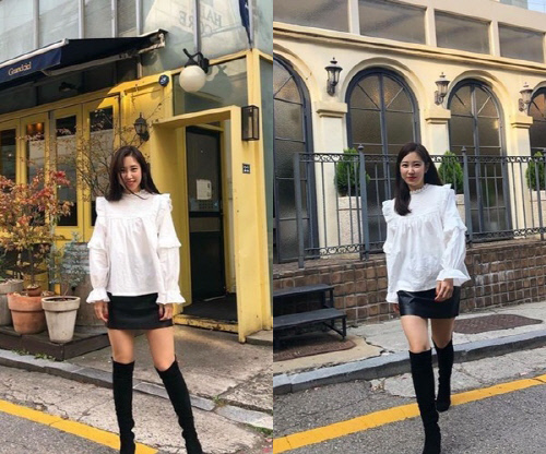 "예쁨 한도초과"…최희, 롱부츠로 뽐낸 각선미