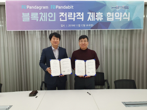 텔레그램 메신저 연동 암호화폐 플랫폼 '판다그램', 하이피스와 MOU 체결