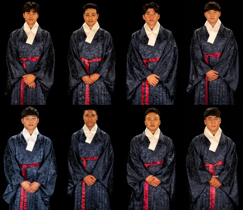 '씨름의 희열', 선수 16人 건장한 자태 한복 프로필 공개