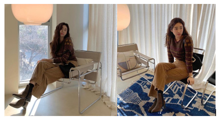 '사복 여신' 차정원, 부츠까지 '브라운' 깔맞춤 패션 눈길