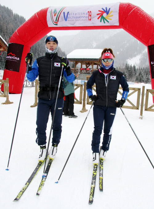 발테리나데플림픽 김관,전용민...팀스프린트믹스 동메달 노린다