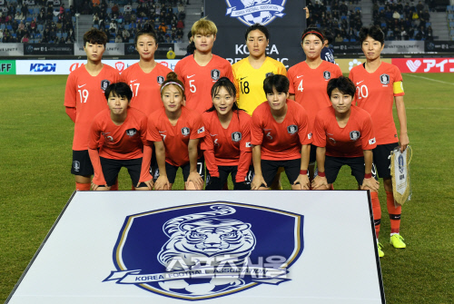[포토]한국 여자축구대표팀, 한일전 선발 선수들