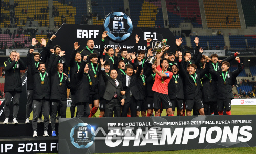 [포토]한일전 승리한 한국, 동아시안컵 3연패 달성