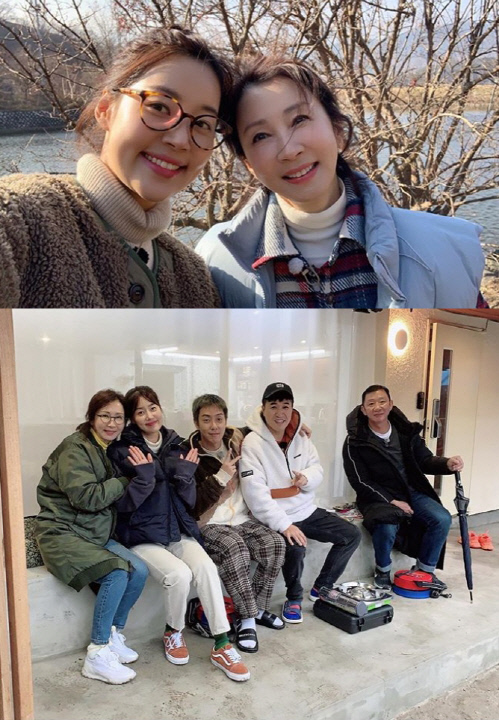 한지혜, '자연스럽게' 인증샷 공개 "전인화→허재와 꿈같은 시간"