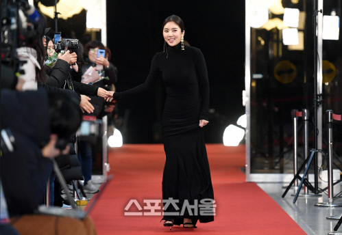 [포토]손담비, KBS연예대상 레드카펫 밟으며...