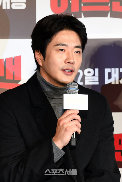 [포토]영화 '히트맨' 촬영 소감 밝히는 권상우