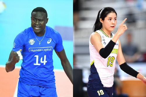 다우디-이다영, V리그 3라운드 남녀 MVP 영예