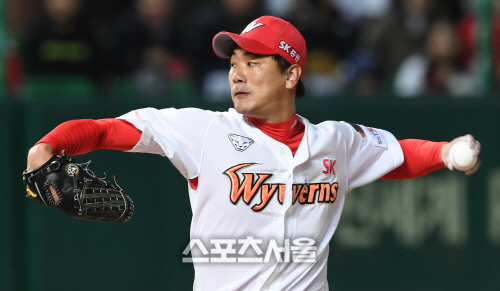 [포토] SK 김광현, 3회까지 6K의 위력투!