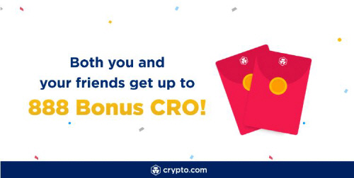 친구에게 크립토닷컴 앱 통해 코인 송금하면 최대 888CRO 세뱃돈 증정