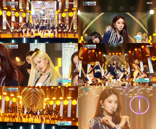 '음악중심' 에버글로우, '던던'으로 화려한 컴백…뮤비 5천만 뷰 돌파