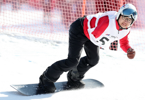 스노보드 박수혁, 전국장애인동계체육대회 첫 금메달 "훈련성과 나왔다"