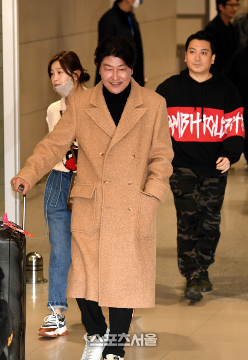 [포토]송강호-박소담-박명훈, 금의환향