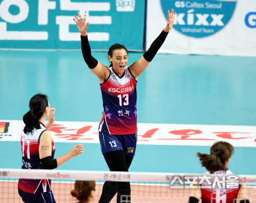 [포토] 디우프 \'나이스 서브에이스\'