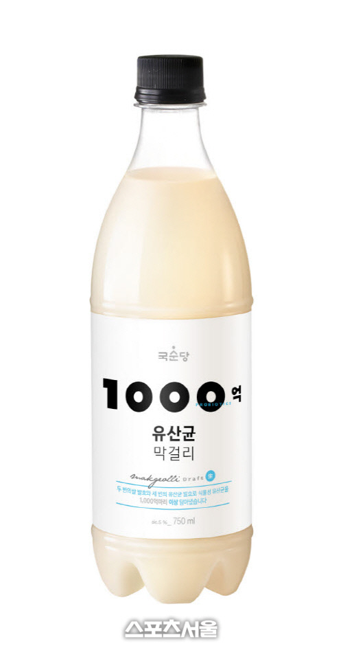 국순당 ‘1000억 유산균 막걸리’ 1월 판매량 전월 대비 89% 늘어