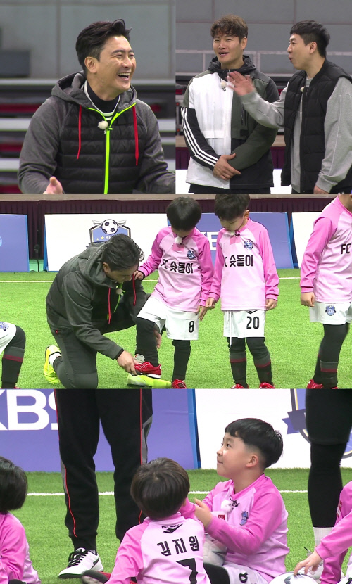 '날아라 슛돌이' 안정환, 전 감독 이동국X박주호 '폭풍 견제'