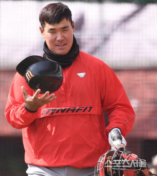 [포토] SK 이재원, 컨디션...좋아요~