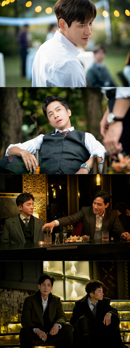 '부부의 세계' 박해준X김영민, 만났다 하면 으르렁? 미묘한 신경전 포착