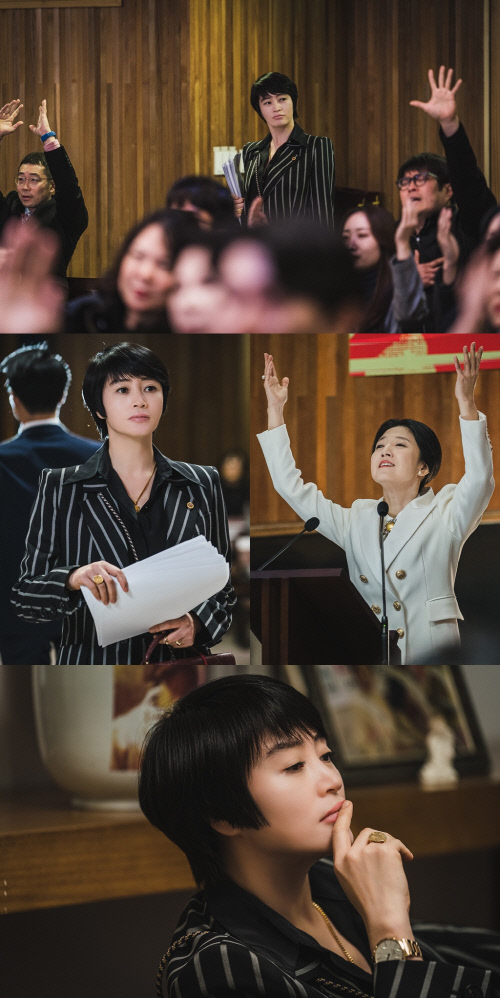 '하이에나' 김혜수, 사이비 교주 앞 남다른 카리스마 '강렬'