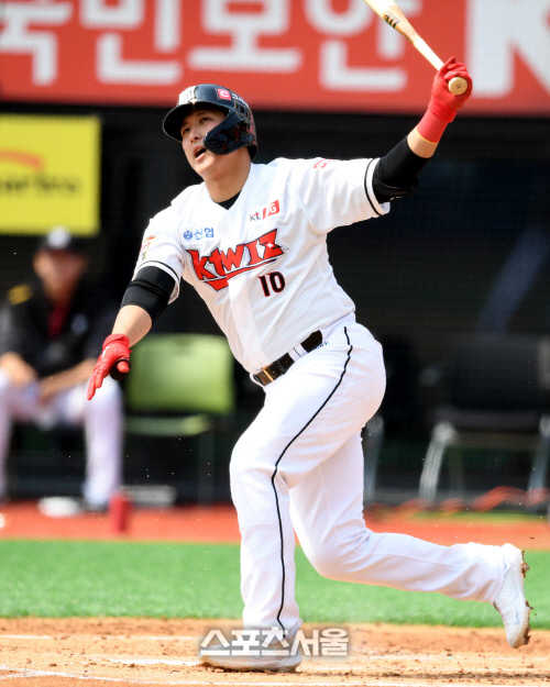 [포토] 황재균 '아! 파울이야'