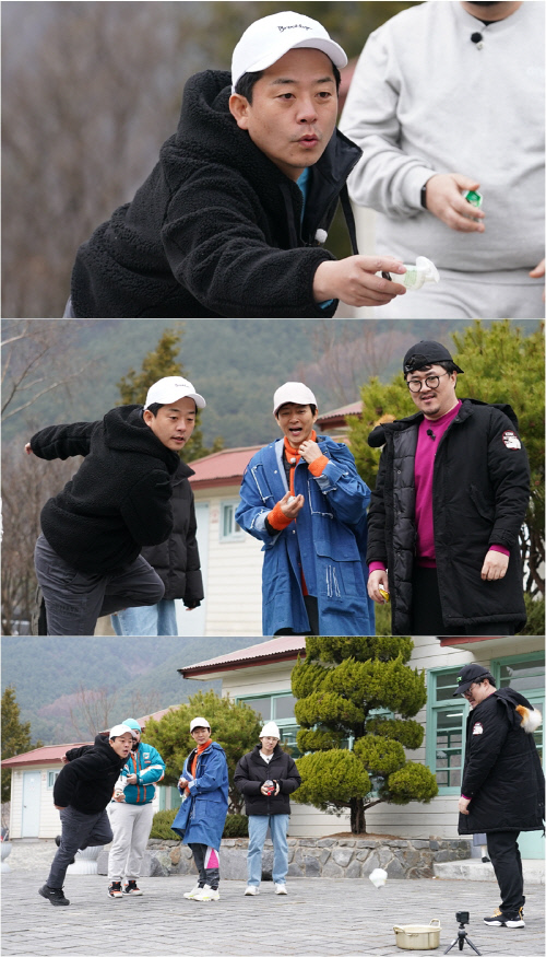 '친한예능' 김준호, 피사의 사탑 자태 포착…바람과 사투