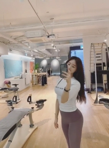 '필라 여신' 양정원, 꾸준한 운동으로 볼륨 몸매 경신