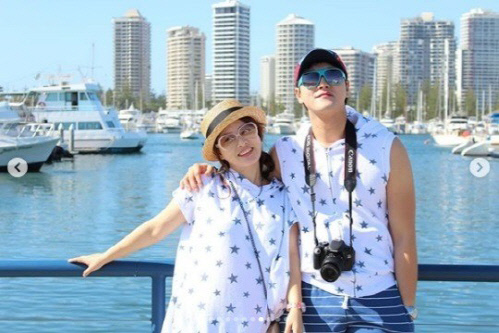 "9년 전이나 지금이나" 심진화♥김원효, 유쾌·달달 신혼여행 사진 공개