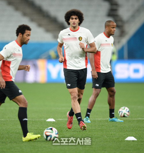 [SS포토]한국전 대비해 훈련하는 펠라이니