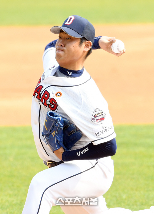 [포토]최고 157km 구속 찍은 두산 이동원
