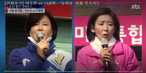 이수진 더불어민주당 후보, 나경원 미래통합당 후보 꺾어