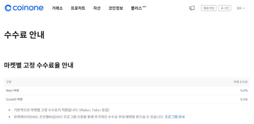 코인원 수수료