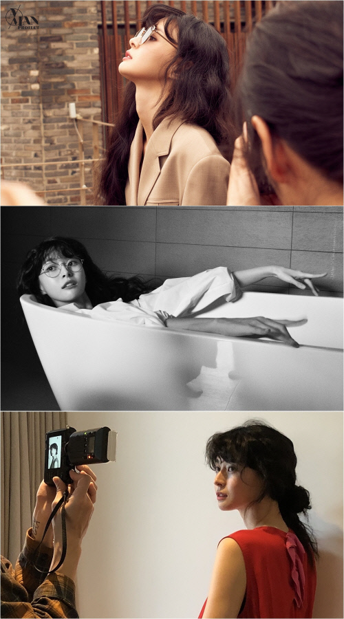 권나라, 화보 비하인드 컷 공개…압도적 미모 아우라