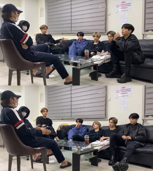 방탄소년단_유튜브 라이브 단체 회의_갈무리