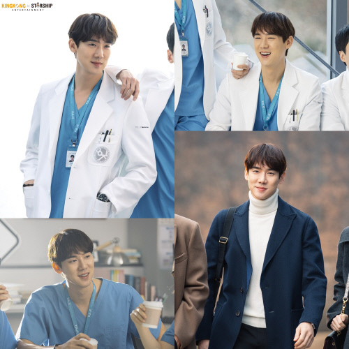 '슬기로운 의사생활' 유연석, 포스터 촬영 현장 포착 '안정원의 24시간'