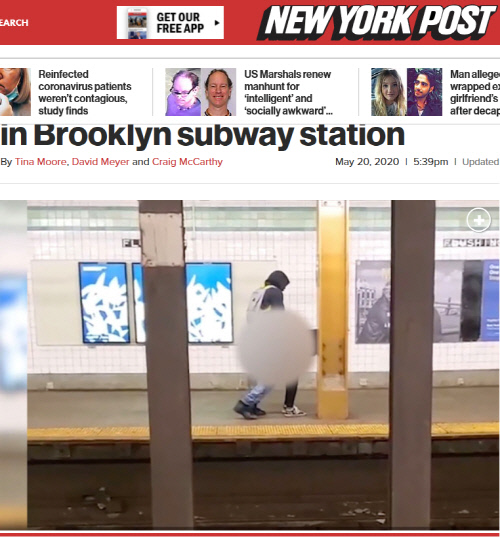 '코로나 살균' 시작한 뉴욕 지하철서 성행위한 '몰상식' 男女 포착