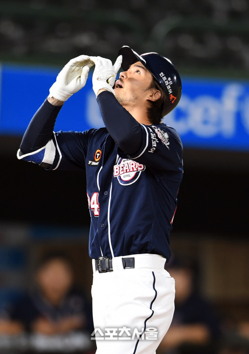 오재원 만루포, 두산 대구 원정 12연승 쾌속질주