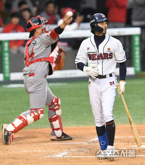 [포토] 두산 오재원, 삼진...