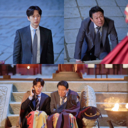 '꼰대인턴' 박해진X김응수, 투샷 포착…오붓한 모습?