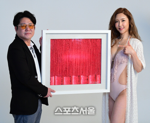 머슬마니아 비너스여신 윤다연, 유명화가 배진현 작가와의 미술작품 컬래버레이션으로 화제 집중