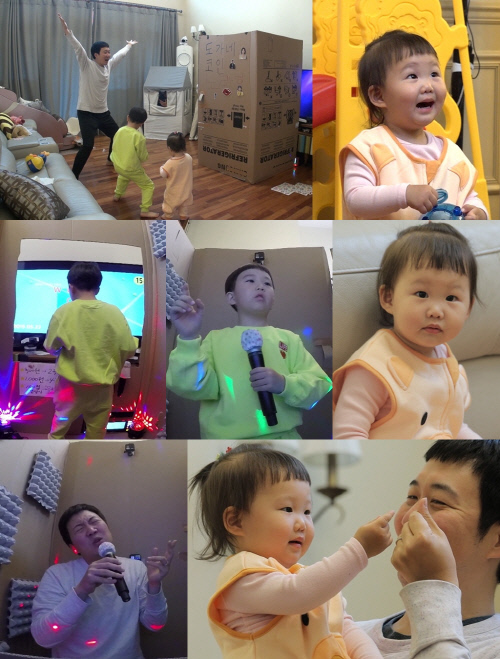 '슈돌' 도경완, 연우X하영 위한 코인노래방 오픈…완벽한 비주얼