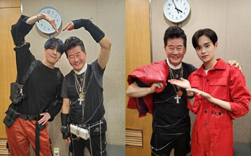 태진아, 세대 초월원 한 후배 사랑…이대휘·한승우와 인증샷 공개