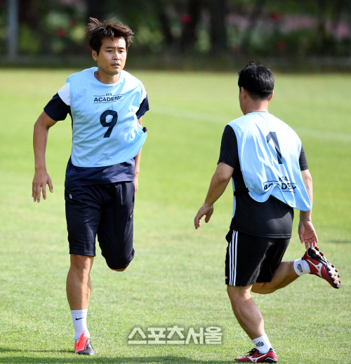 [포토] 이동국 '지도자과정 위해 NFC 입소'