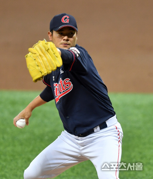 키움전 역투펼치는 노경은[포토]