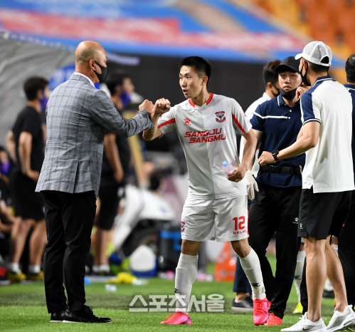 벌써 3골 상주 강상우 "'펩태완' 별명 알아…공격포인트 10개 목표"[현장인터뷰]