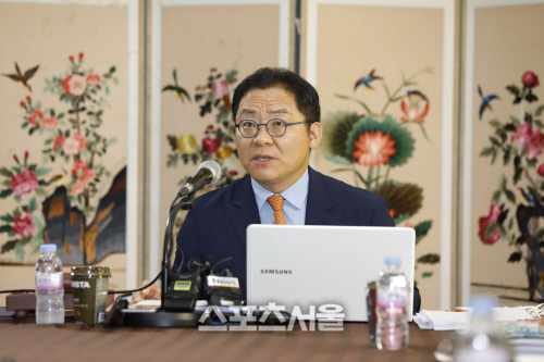 [포토] 대한철인3종협회 공정위, 모두 발언하는 안영주 위원장