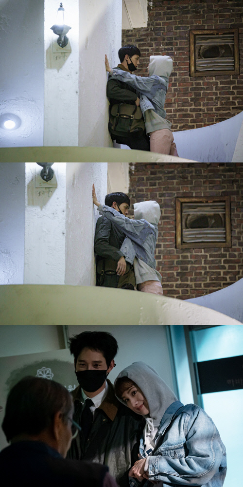 '출사표' 나나X박성훈, 잠복근무 중 기습 눈맞춤 '심쿵'