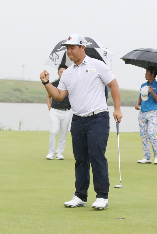 김주형 18번홀 우승세레머니